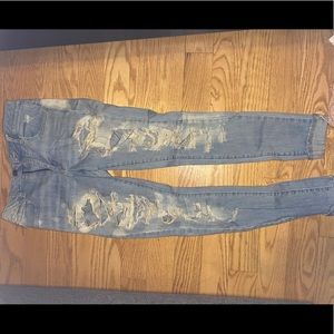 American Eagle Ripped Light Skinny Jeans